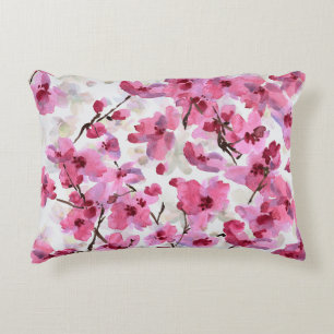 Cojín Decorativo Las Flores De Cerezo Rosa No Tienen Maravilla.