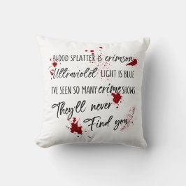 Cojín Decorativo Las Fuentes De Sangre Son Rojas Crimson | Misterio