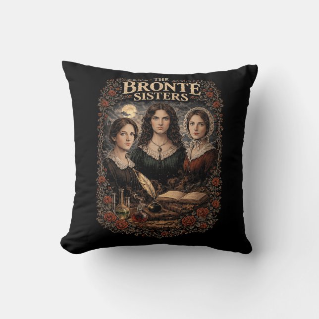 Cojín Decorativo Las hermanas Brontë (Anverso)
