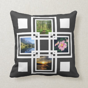 Cojín Decorativo Las imágenes frescas apilaron cuadrados