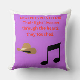 COJÍN DECORATIVO LAS LEYENDAS NUNCA MUEREN