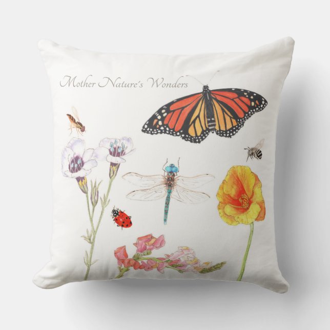 Cojín Decorativo Las maravillas de la madre naturaleza (Anverso)