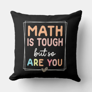 Cojín Decorativo Las Matemáticas Son Difíciles Pero Tú También Retr