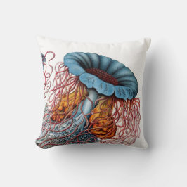 Cojín Decorativo Las medusas de Haeckel enfocaron adentro los
