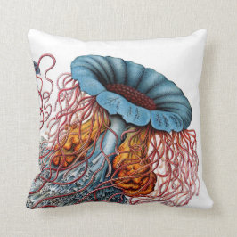 Cojín Decorativo Las medusas de Haeckel enfocaron adentro los