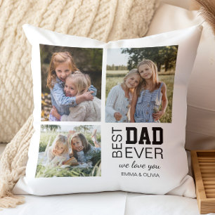 Cojín Decorativo Las mejores fotos personalizadas de papá