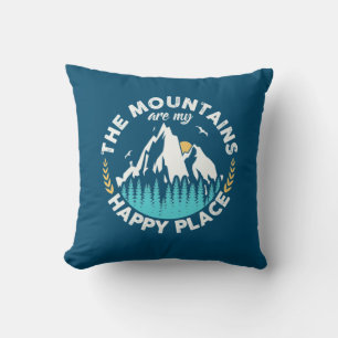 Cojín Decorativo Las Montañas Son Mi Lugar Feliz