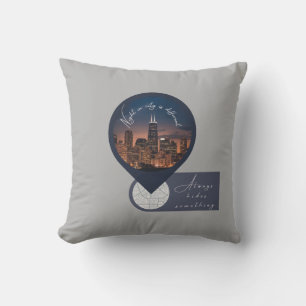 Cojín Decorativo Las noches de la ciudad ocultan lo que los mapas n