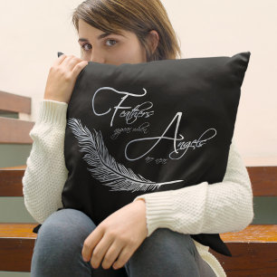 Cojín Decorativo Las plumas aparecen cuando los ángeles están cerca