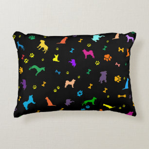 Cojín Decorativo Las porciones de perros - perros persigue perros -