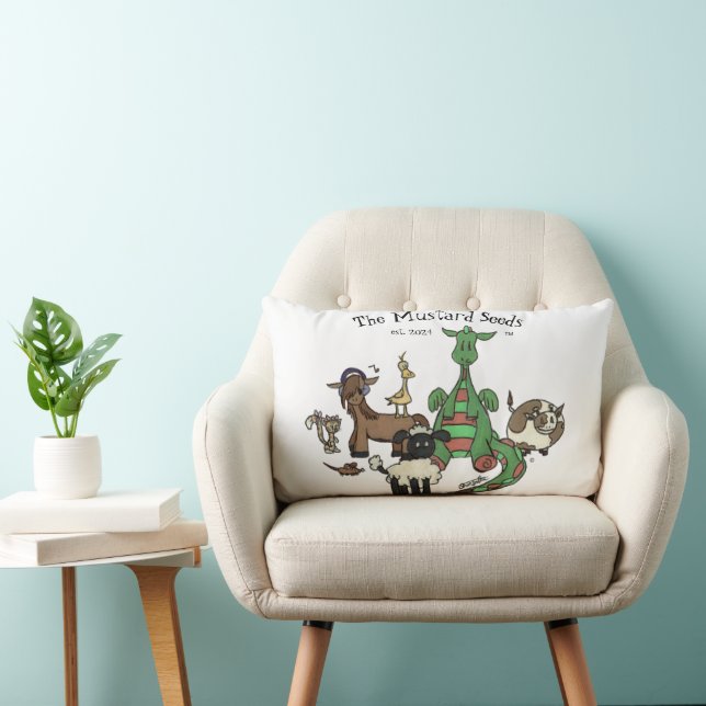 Cojín decorativo "Las semillas de mostaza" (Silla)