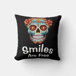 Cojín Decorativo Las Sonrisas Son Gratis, Al Igual que la Alegría d