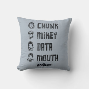 Cojín Decorativo Las tonterías   Chunk, Mikey, Data, Mouth