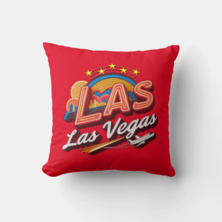 Cojín Decorativo Las Vegas LAS Airport Code Throw Pillow