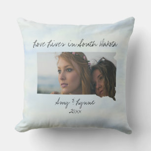 Cojín Decorativo Las Vidas Del Amor En El Estado De Dakota Del Sur