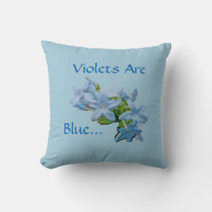 Cojín Decorativo Las Violetas Son Azules...