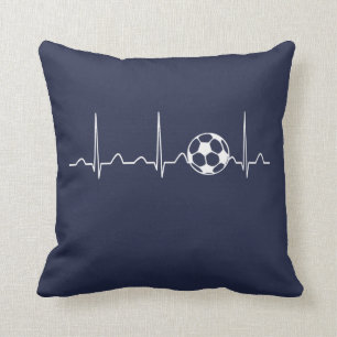 COJÍN DECORATIVO LATIDO DEL CORAZÓN DEL FÚTBOL