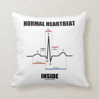 Cojín Decorativo Latido normal dentro del electrocardiograma ECG EK
