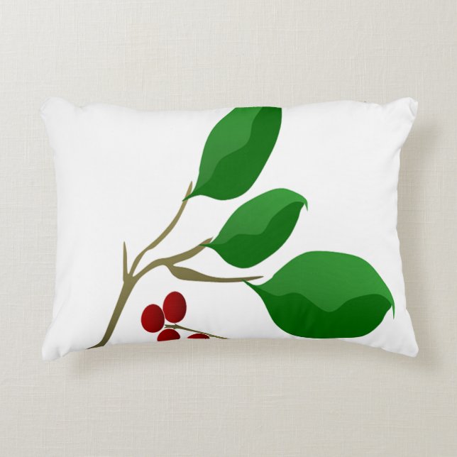 Cojín Decorativo Laurel de cereza (Anverso)