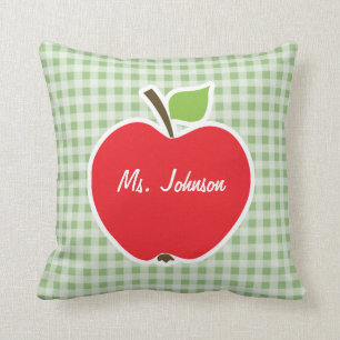 Cojín Decorativo Laurel Green Gingham, Apple