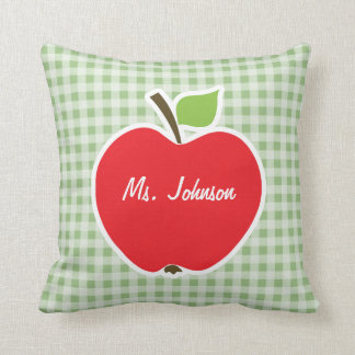 Cojín Decorativo Laurel Green Gingham, Apple