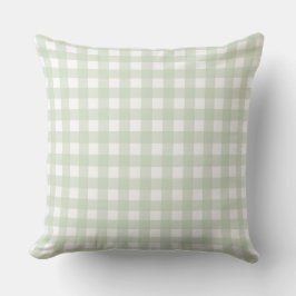 Cojín Decorativo Lauren Gingham Pastel Green