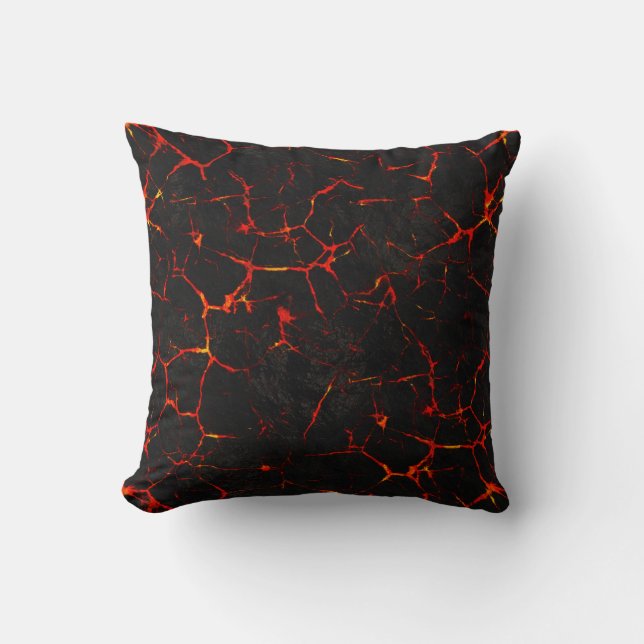 Cojín Decorativo Lava caliente de caída (Anverso)