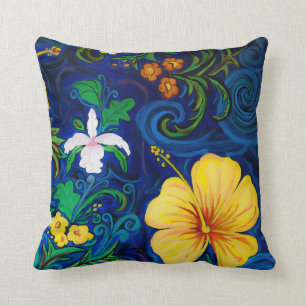 Cojín Decorativo Lava de la lava de LineA que pinta 16" x 16"