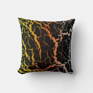 Cojín Decorativo Lava Espacial Agrietada - A/N/B