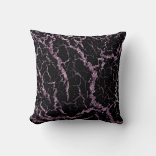 Cojín Decorativo Lava Espacial Agrietada - Brillo Rosa