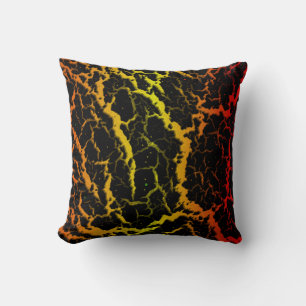 Cojín Decorativo Lava espacial agrietada - OYR arcoiris