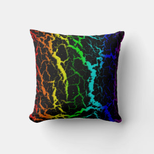 Cojín Decorativo Lava espacial craqueada - Espectro de luz