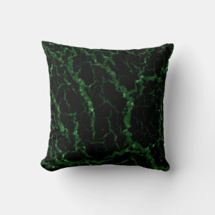 Cojín Decorativo Lava espacial craqueada - Verde Purpurina