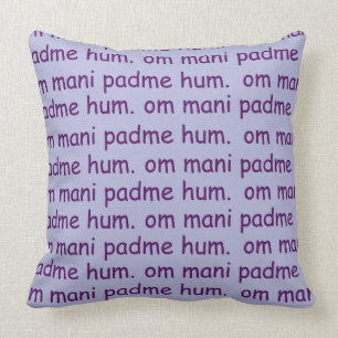 Cojín Decorativo Lavanda del ronquido de OM Mani Padme