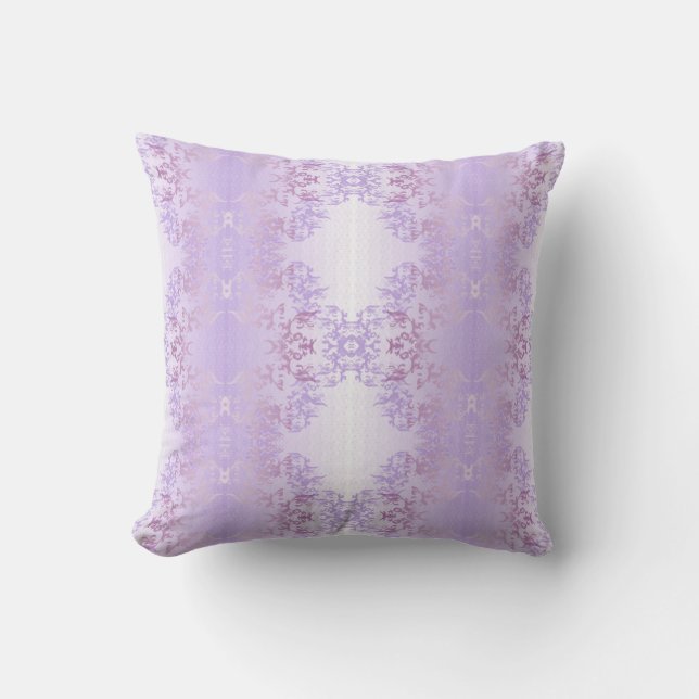 Cojín Decorativo Lavanda Gracia Damask (Anverso)