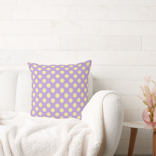 Cojín Decorativo Lavanda Limón Lunares