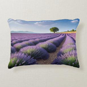 Cojín Decorativo Lavanda Naturaleza Exterior Paisaje Tranquilo Pací