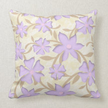 Lavanda y patrón de flores de oro