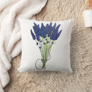 Cojín Decorativo Lavandula Lavender Bunch Herb Purple Flower Garden