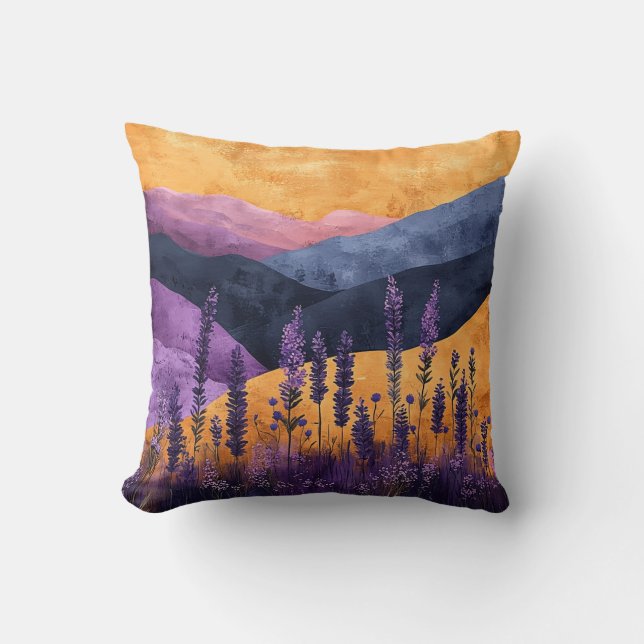 Cojín Decorativo Lavendel in den Bergen (Anverso)