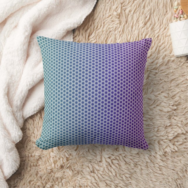 Cojín Decorativo Lavender and teal gradient throw pillow (Manta)