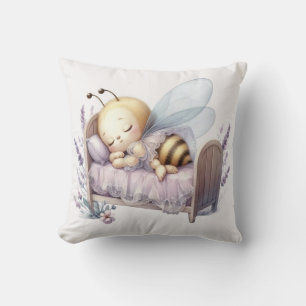 Cojín decorativo Lavender Bee - Abundante con eleg