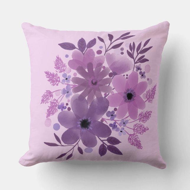 Cojín Decorativo Lavender Bloom Bouquet Pillow (Anverso)