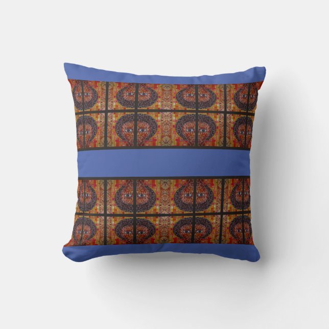 Cojín Decorativo Lavender Blue Accent Ethiopian Traditional Throw  (Anverso)