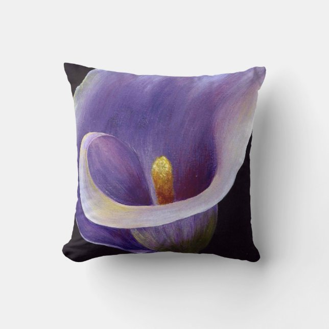 Cojín Decorativo Lavender Calla Lily (Anverso)