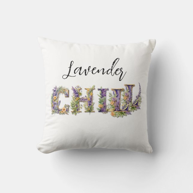 Cojín Decorativo Lavender Chill (Anverso)