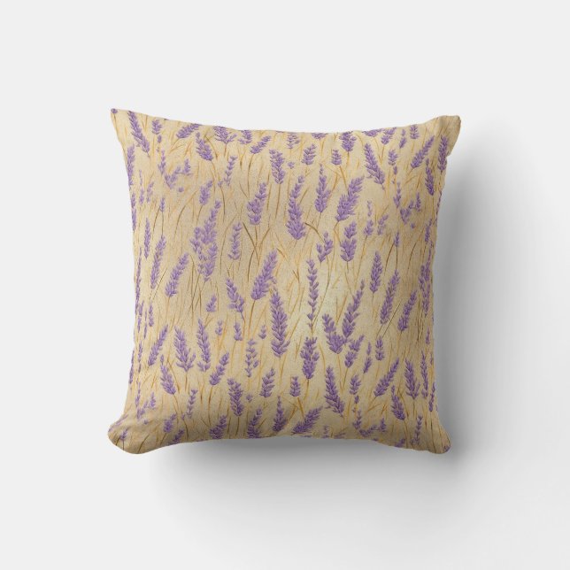 Cojín Decorativo Lavender Chiyogami (Anverso)