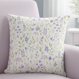 Cojín Decorativo Lavender Floral Throw Pillow