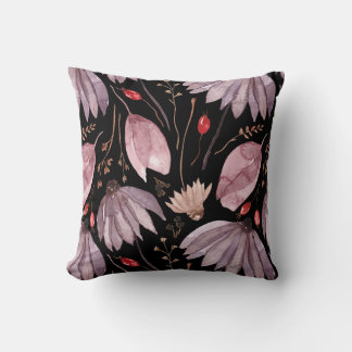 Cojín Decorativo Lavender Lotus Flowers Throw Pillow