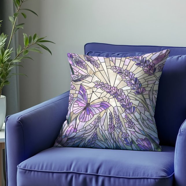 Cojín Decorativo Lavender Morning Bliss - Arte Mosaico (Subido por el creador)